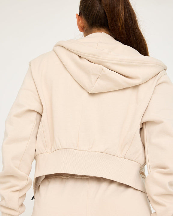 Sudadera con cremallera Core Classic Cropped - hover image