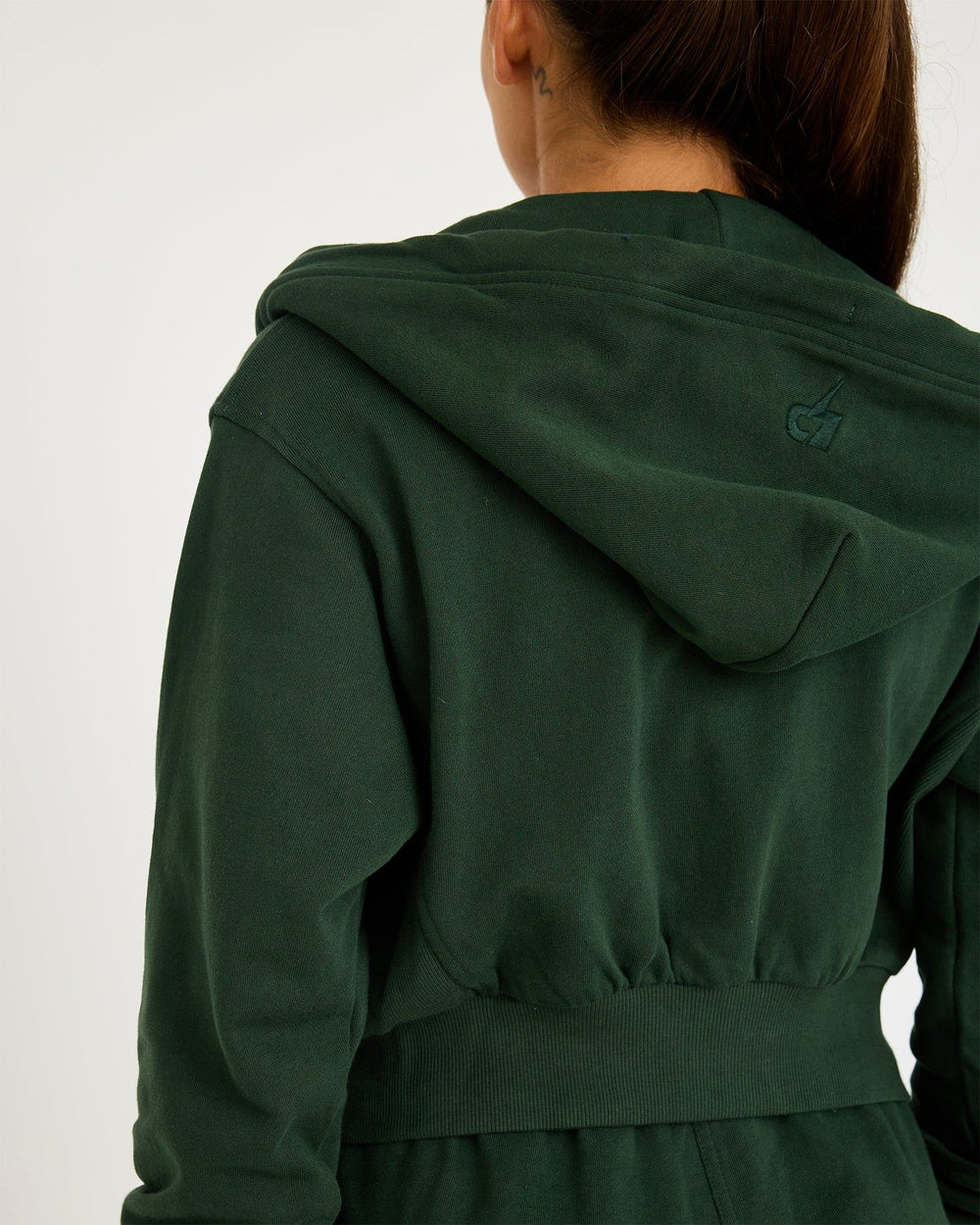 Core Klassieke Cropped Zip Hoodie