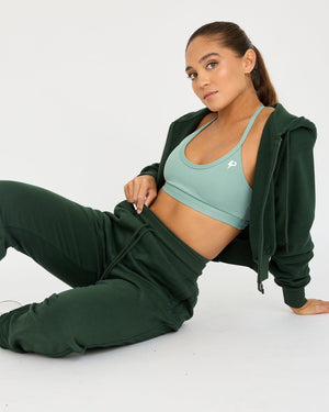 Core Klassieke Cropped Zip Hoodie
