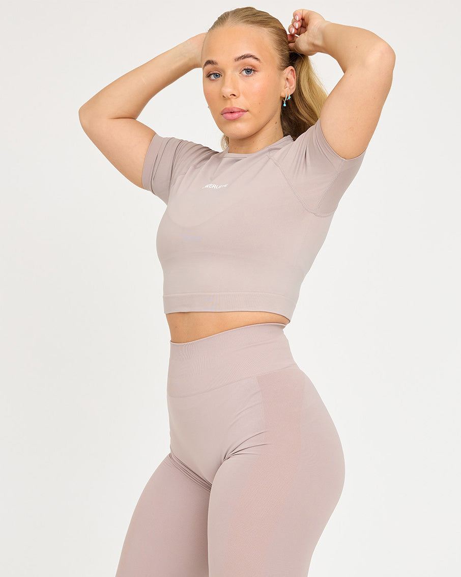 Evolve Sømløs SS Crop Top